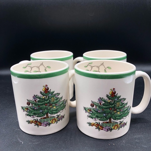 5 Spode Christmas Coffee Tea Mugs NEW SET - Picture 7 of 7